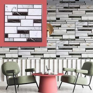 3D samolepky na zeď s mramorovým vzhledem (10 ks/0,9 m²) | MARBLEBLOCKS