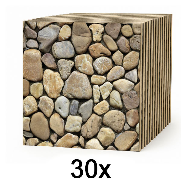 3x 3D nástěnné obklady s efektem kamene – odlep a nalep | STONEBLOCKS