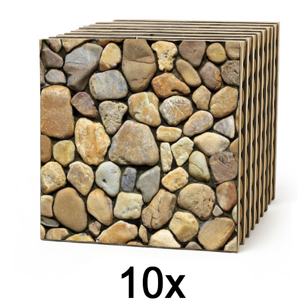 1x 3D nástěnné obklady s efektem kamene – odlep a nalep | STONEBLOCKS